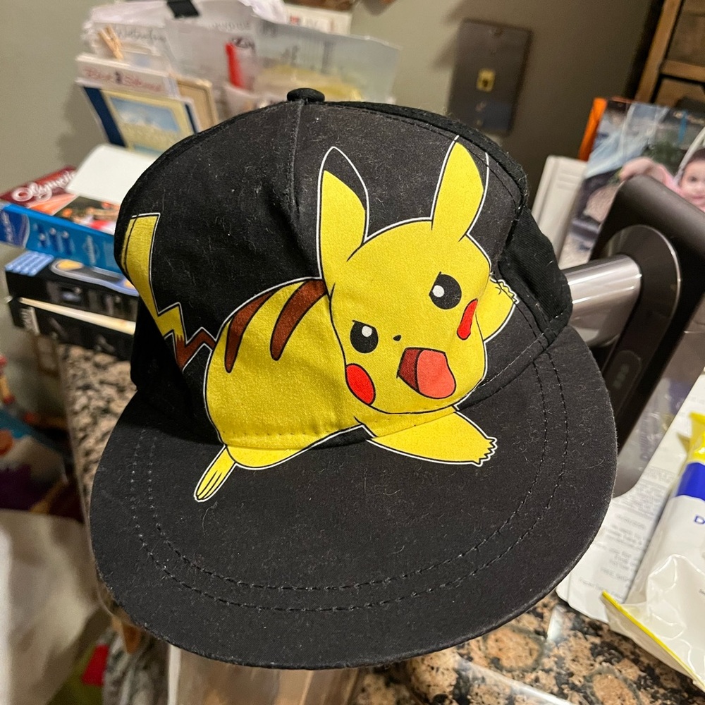 Pokémon Black Pikachu Kids Baseball Cap